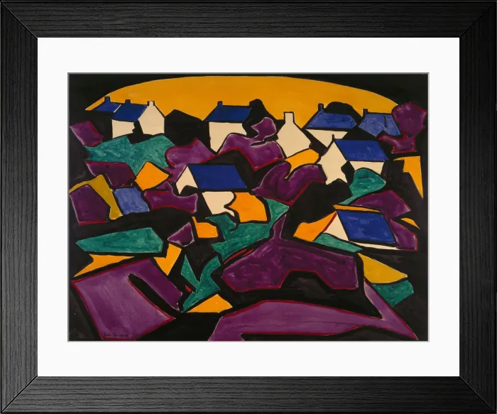 Framed Print : Houses in Suiderland, Drawing No. 13, 1914 Framed Print : Houses in Suiderland, Drawing No. 13, 1914