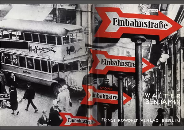 Cover design for EinbahnstraBe (One-Way Street) by Walter Benjamin, 1928