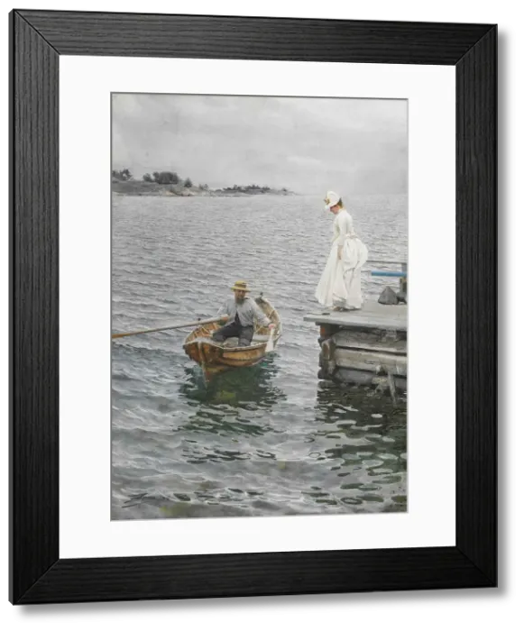 Framed Print : Summer holidays, 1886 Framed Print : Summer holidays, 1886