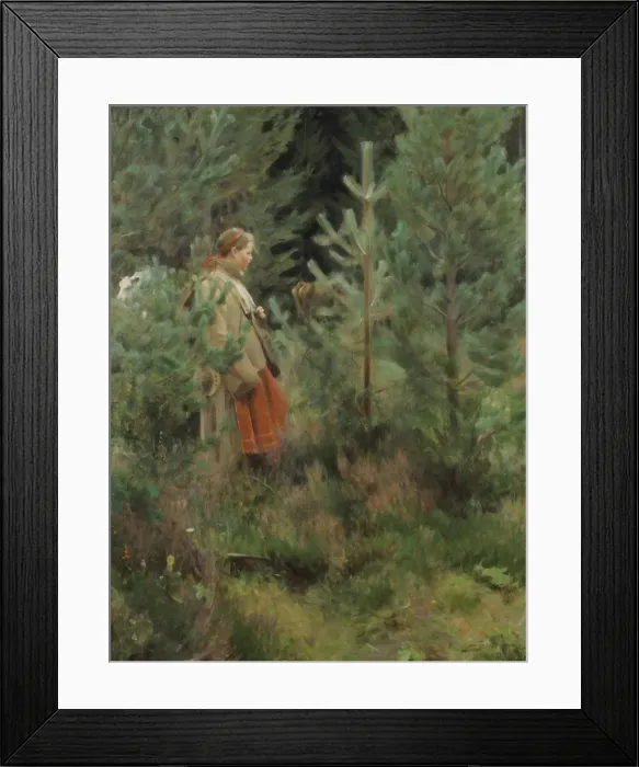 Framed Print : Herdsmaid (Vallkulla), 1908 Framed Print : Herdsmaid (Vallkulla), 1908