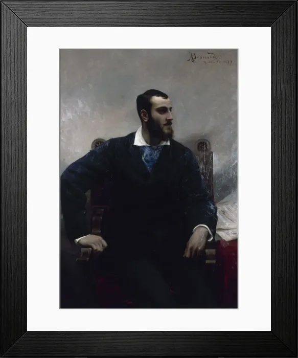 Framed Print : Portrait of the composer Andre Wormser (1851-1926), 1877 Framed Print : Portrait of the composer Andre Wormser (1851-1926), 1877