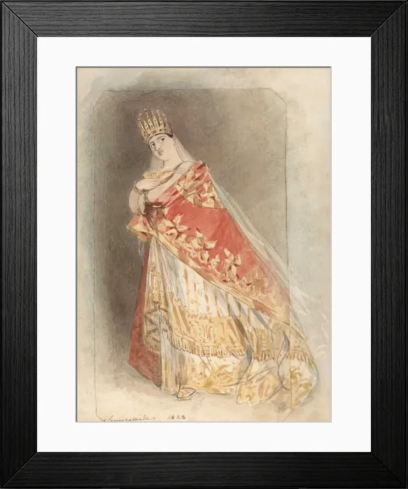 Framed Print : Giuditta Pasta (1798-1865) as Semiramide in the Opera by Gioachino Rossini, 1828 Framed Print : Giuditta Pasta (1798-1865) as Semiramide in the Opera by Gioachino Rossini, 1828