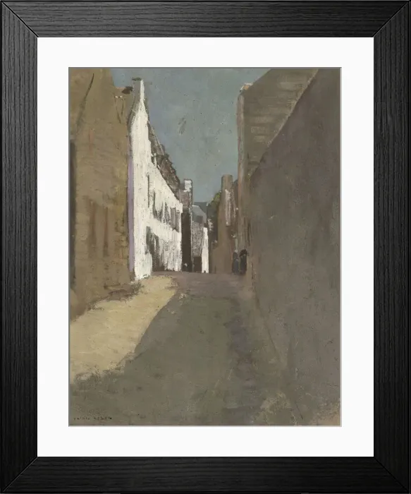 Framed Print : Rue a Douarnenez, c. 1880 Framed Print : Rue a Douarnenez, c. 1880