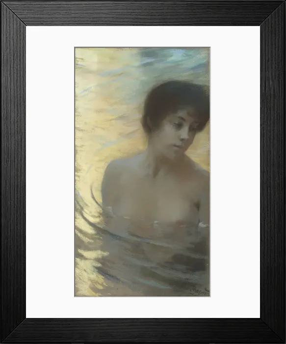 Framed Print : The Bather (Baigneuse), c. 1888 Framed Print : The Bather (Baigneuse), c. 1888