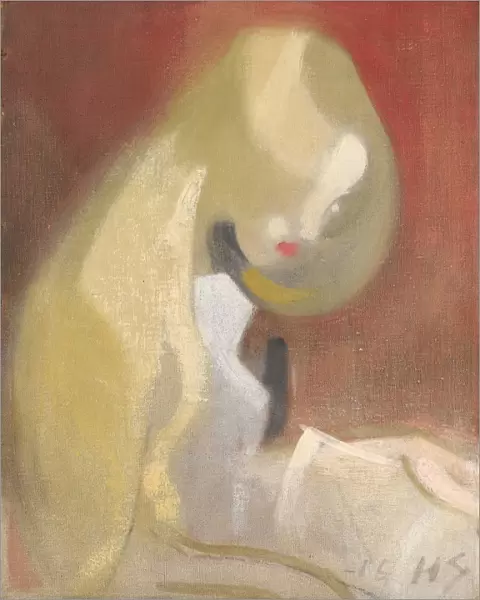 Girl with blond hair, 1916