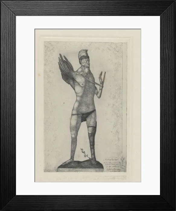 Framed Print : The Hero with the Wing, 1905