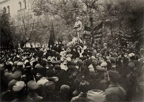 The opening of the Robespierre Monument in Moscow on 3 November 1918, 1918