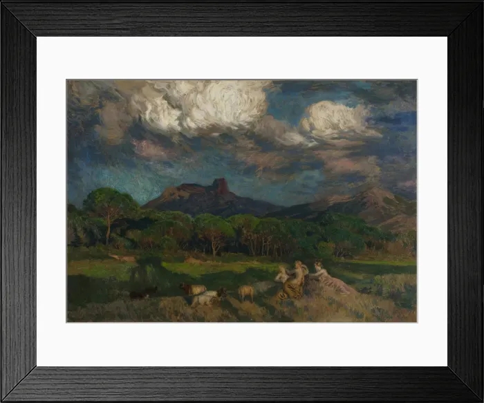 Framed Print : Les Dryades, Early 20th cen Framed Print : Les Dryades, Early 20th cen