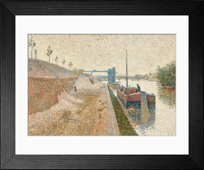 Framed Print : Quai de Clichy, 1887 Framed Print : Quai de Clichy, 1887