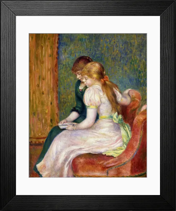 Framed Print : Jeunes filles lisant (Young girls reading), 1891 Framed Print : Jeunes filles lisant (Young girls reading), 1891