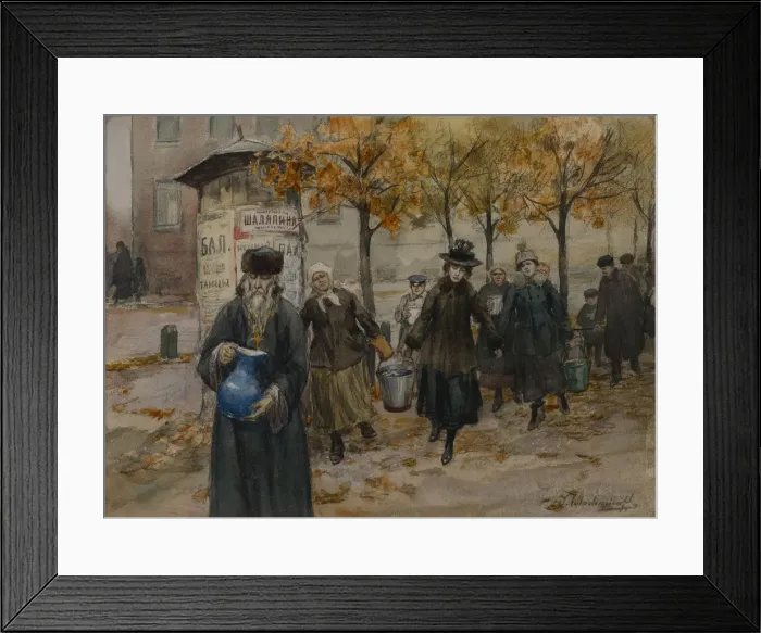 Framed Print : Petrograd without water, 1919 Framed Print : Petrograd without water, 1919