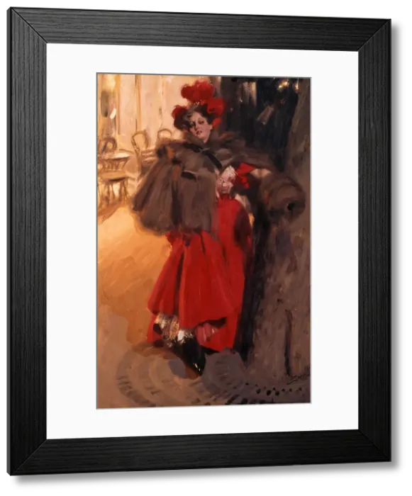 Framed Print : Night Effect, 1895 Framed Print : Night Effect, 1895