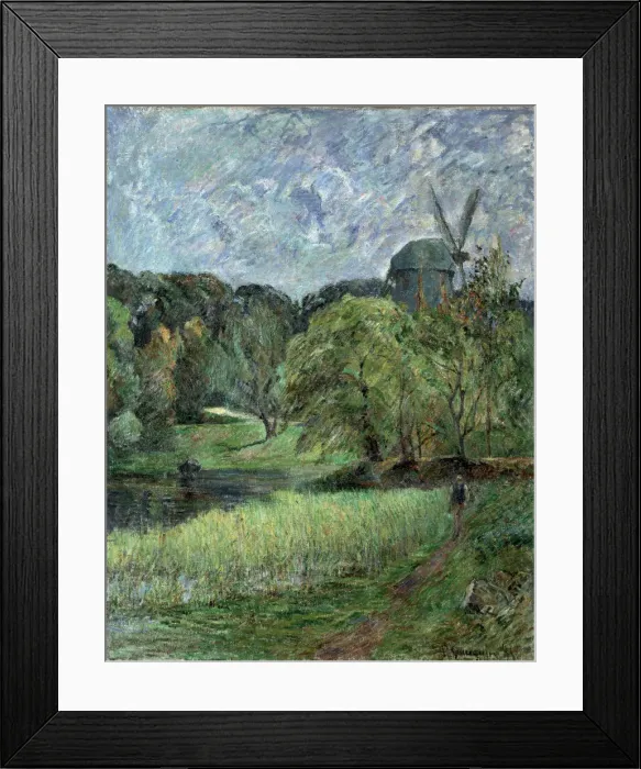 Framed Print : Le Moulin de la Reine dans le parc Ostervold (The Queens Mill, Ostervold Park), 1885 Framed Print : Le Moulin de la Reine dans le parc Ostervold (The Queens Mill, Ostervold Park), 1885