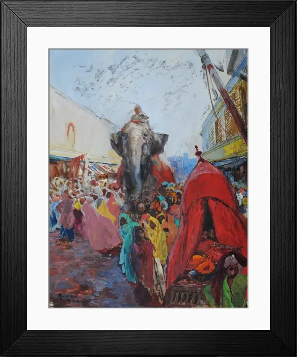 Framed Print : Howdah in Hyderabad, 1911 Framed Print : Howdah in Hyderabad, 1911