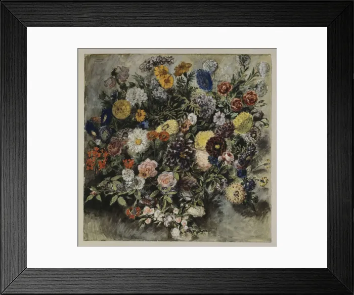 Framed Print : Bouquet de fleurs, 1849 Framed Print : Bouquet de fleurs, 1849