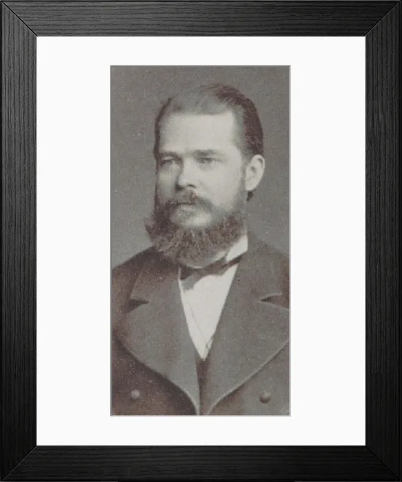 Framed Print : Portrait of Pyotr Ivanovich Jurgenson (1836-1903), 1870s Framed Print : Portrait of Pyotr Ivanovich Jurgenson (1836-1903), 1870s