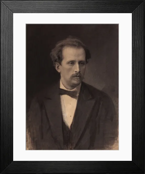 Framed Print : Portrait of the pianist and composer Nikolay Rubinstein (1835-1881), 1870s Framed Print : Portrait of the pianist and composer Nikolay Rubinstein (1835-1881), 1870s