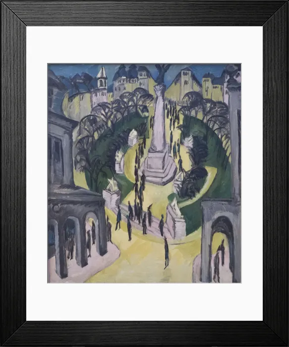 Framed Print : The Belle Alliance Square in Berlin, 1914 Framed Print : The Belle Alliance Square in Berlin, 1914