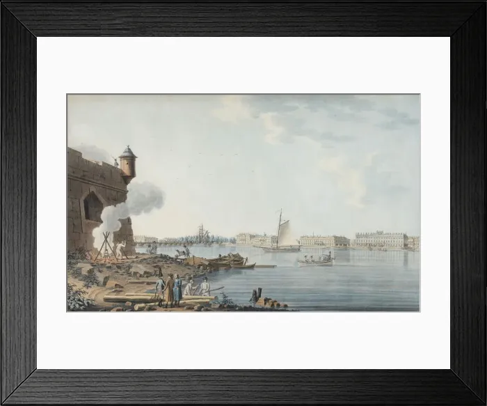 Framed Print : Saint Petersburg. View from the Peter and Paul Fortress on the Summer Garden, 1806 Framed Print : Saint Petersburg. View from the Peter and Paul Fortress on the Summer Garden, 1806