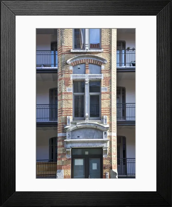 Framed Print : 14-22 and 29-33 Rue Rodenbach, Brussels, Belgium, (1901), c2014-c2017. Artist: Alan John Ainsworth Framed Print : 14-22 and 29-33 Rue Rodenbach, Brussels, Belgium, (1901), c2014-c2017. Artist: Alan John Ainsworth