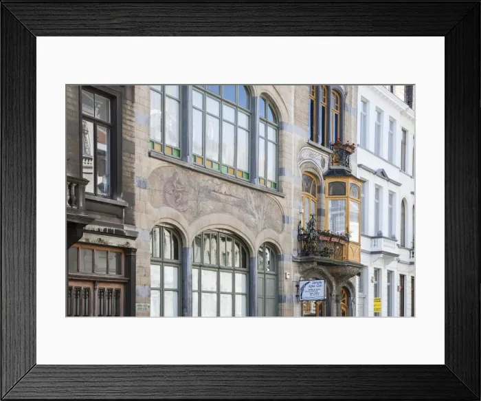 Framed Print : Maison-Atelier Louise de Hem, 15-17 Rue Darwin, Brussels, Belgium, (1902-1905), c2014-c2017 Framed Print : Maison-Atelier Louise de Hem, 15-17 Rue Darwin, Brussels, Belgium, (1902-1905), c2014-c2017