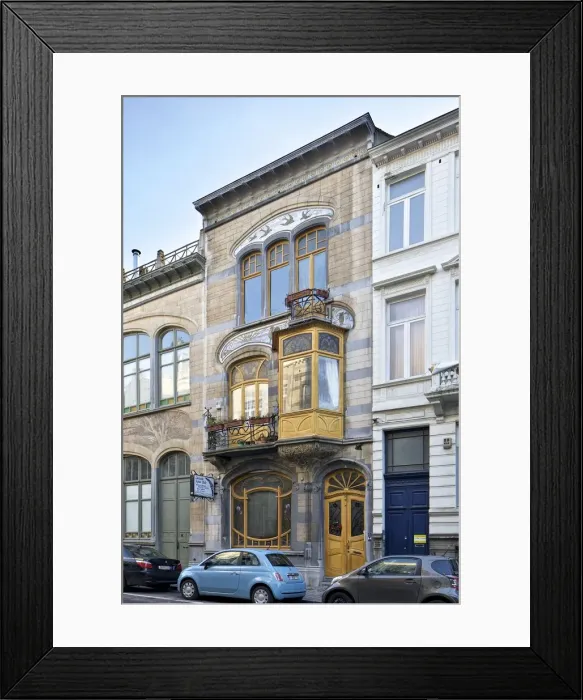 Framed Print : Maison-Atelier Louise de Hem, 15-17 Rue Darwin, Brussels, Belgium, (1902-1905), c2014-c2017 Framed Print : Maison-Atelier Louise de Hem, 15-17 Rue Darwin, Brussels, Belgium, (1902-1905), c2014-c2017