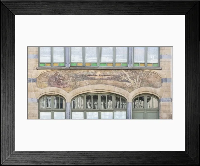 Framed Print : Maison-Atelier Louise de Hem, 15-17 Rue Darwin, Brussels, Belgium, (1902-1905), c2014-c2017 Framed Print : Maison-Atelier Louise de Hem, 15-17 Rue Darwin, Brussels, Belgium, (1902-1905), c2014-c2017