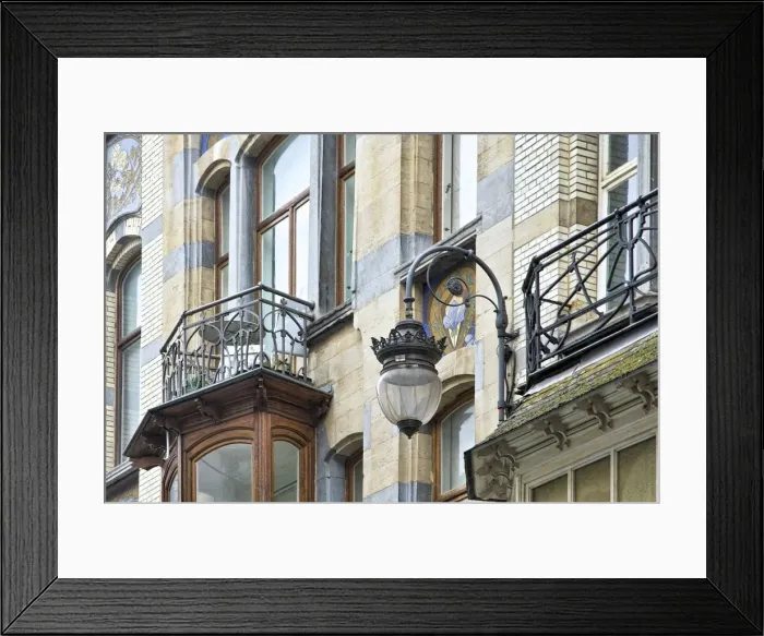 Framed Print : Avenue Jean Volders / Rue Vanderschrick, Brussels, Belgium, (1904), c2014-c2017. Artist Framed Print : Avenue Jean Volders / Rue Vanderschrick, Brussels, Belgium, (1904), c2014-c2017. Artist
