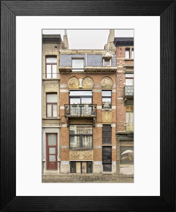 Framed Print : Maison Algave, 7 Rue Antoine Breart, Brussels, (1898), c2014-c2017. Artist: Alan John Ainsworth Framed Print : Maison Algave, 7 Rue Antoine Breart, Brussels, (1898), c2014-c2017. Artist: Alan John Ainsworth