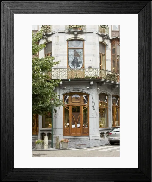 Framed Print : La Porteuse d Eau, 25 Rue Vanderschrick, Brussels, Belgium, (1904), c2014-c2017 Framed Print : La Porteuse d Eau, 25 Rue Vanderschrick, Brussels, Belgium, (1904), c2014-c2017