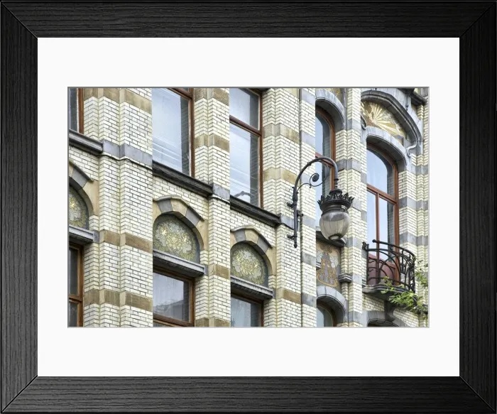 Framed Print : Avenue Jean Volders  /  Rue Vanderschrick, Brussels, Belgium, (1904), c2014-c2017. Artist