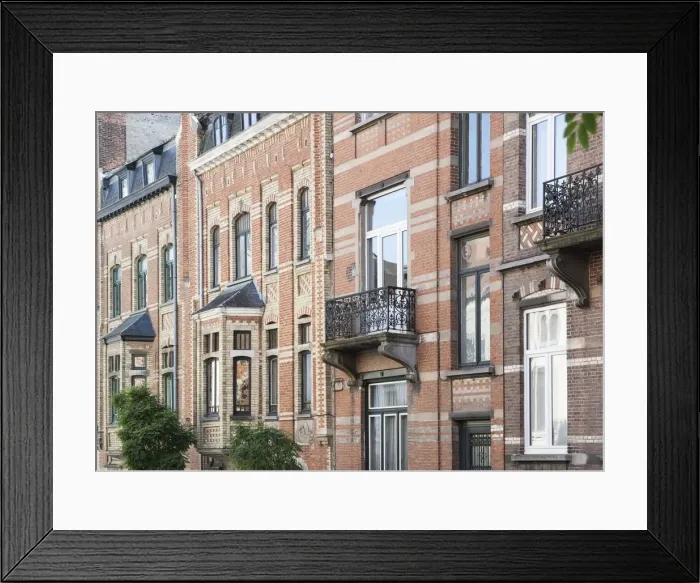 Framed Print : 21-33 Rue General Patton, Brussels, Belgium, (1900-1903), c2014-c2017. Artist: Alan John Ainsworth Framed Print : 21-33 Rue General Patton, Brussels, Belgium, (1900-1903), c2014-c2017. Artist: Alan John Ainsworth