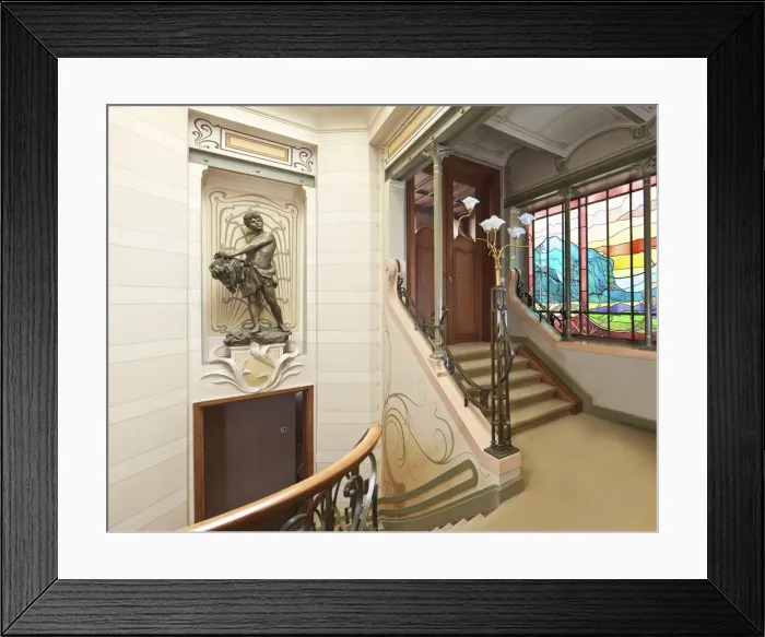 Framed Print : The Hotel Tassel, 6, Rue Paul-Emile Jansonstraat, Brussels, Belgium, 2015. Artist Framed Print : The Hotel Tassel, 6, Rue Paul-Emile Jansonstraat, Brussels, Belgium, 2015. Artist