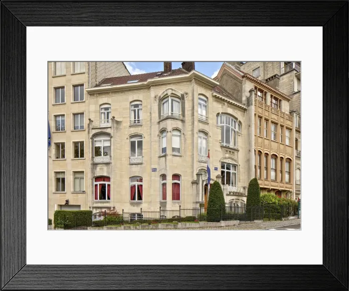Framed Print : Hotel van Eetvelde, 2 Av. Palmerston, Brussels, Belgium, (1898), c2014-c2017. Artist Framed Print : Hotel van Eetvelde, 2 Av. Palmerston, Brussels, Belgium, (1898), c2014-c2017. Artist