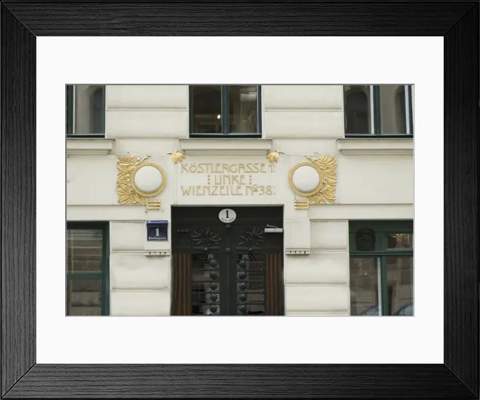 Framed Print : Wienzeilenhauser, Vienna, Austria, (1898), 2015. Artist: Alan John Ainsworth Framed Print : Wienzeilenhauser, Vienna, Austria, (1898), 2015. Artist: Alan John Ainsworth