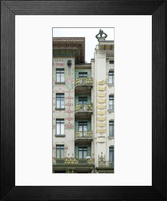 Framed Print : Wienzeilenhauser, Vienna, Austria, (1898), 2015. Artist: Alan John Ainsworth Framed Print : Wienzeilenhauser, Vienna, Austria, (1898), 2015. Artist: Alan John Ainsworth