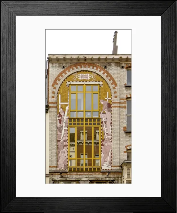 Framed Print : Maison Dricot, 47 rue Malibran, Brussels, Belgium, (1900), c2014-c2017 Framed Print : Maison Dricot, 47 rue Malibran, Brussels, Belgium, (1900), c2014-c2017