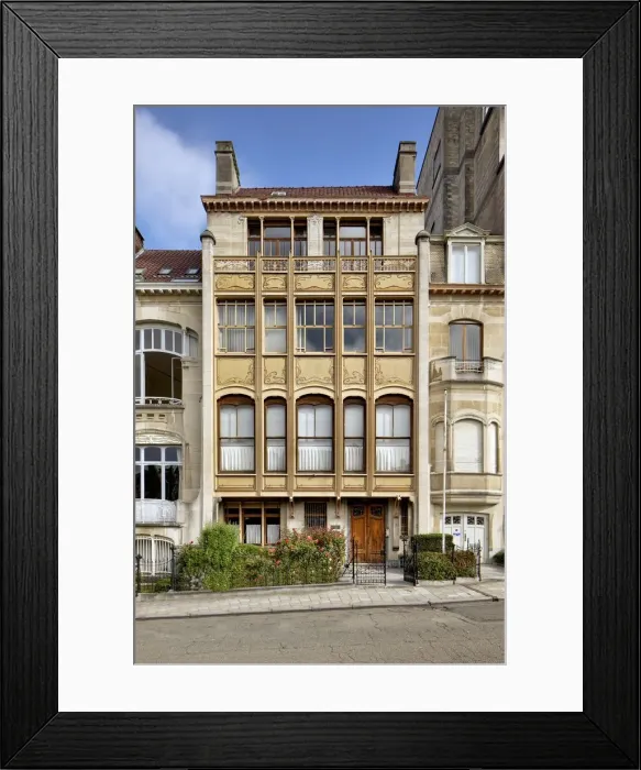 Framed Print : Hotel van Eetvelde, 2-4 Av. Palmerston, Brussels, Belgium, (1898), c2014-c2017. Artist Framed Print : Hotel van Eetvelde, 2-4 Av. Palmerston, Brussels, Belgium, (1898), c2014-c2017. Artist