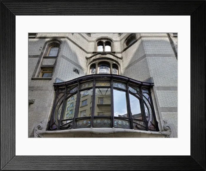 Framed Print : Hotel Hannon, 1 Avenue de la Jonction, Brussels, Belgium, (1902), c2014-c2017. Artist Framed Print : Hotel Hannon, 1 Avenue de la Jonction, Brussels, Belgium, (1902), c2014-c2017. Artist