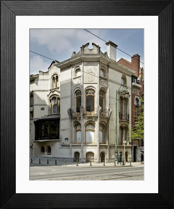 Framed Print : Hotel Hannon, 1 Avenue de la Jonction, Brussels, Belgium, (1902), c2014-c2017. Artist Framed Print : Hotel Hannon, 1 Avenue de la Jonction, Brussels, Belgium, (1902), c2014-c2017. Artist
