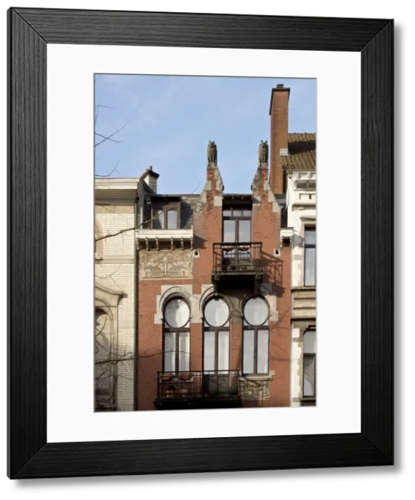 Framed Print : Les Hiboux, 55 Avenue Brugmann, Brussels, Belgium, (1900), c2014-c2017. Artist: Alan John Ainsworth Framed Print : Les Hiboux, 55 Avenue Brugmann, Brussels, Belgium, (1900), c2014-c2017. Artist: Alan John Ainsworth
