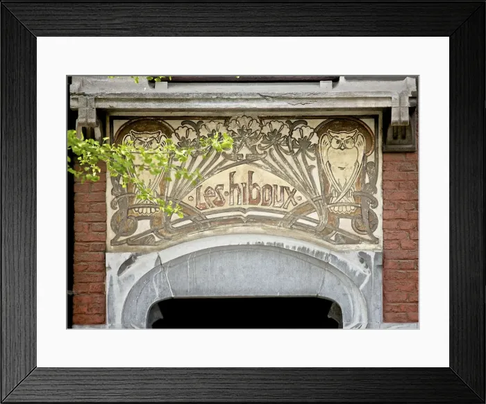 Framed Print : Les Hiboux, 55 Avenue Brugmann, Brussels, Belgium, (1899), c2014-c2017. Artist: Alan John Ainsworth Framed Print : Les Hiboux, 55 Avenue Brugmann, Brussels, Belgium, (1899), c2014-c2017. Artist: Alan John Ainsworth
