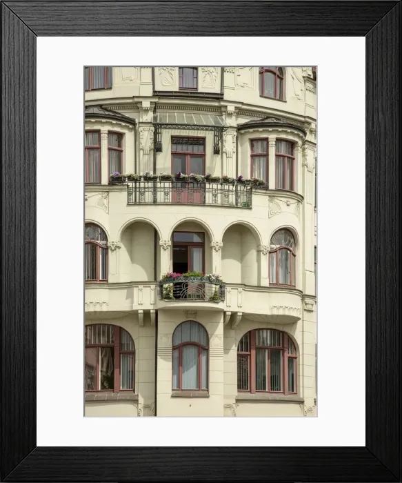 Framed Print : Hansahaus am Wielandplatz Apartment building, Weimar, Germany, (1905), 2018. Artist