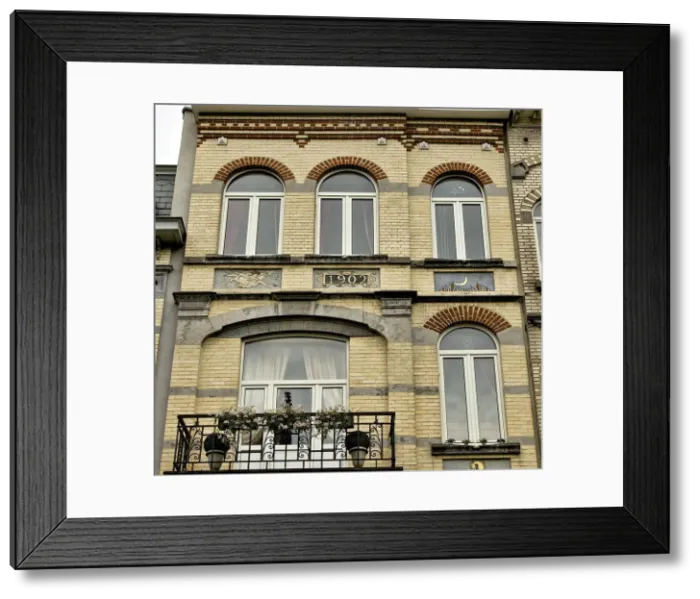 Framed Print : Avenue Jef Lambeaux, Brussels, Belgium, (1902), c2014-c2017. Artist: Alan John Ainsworth