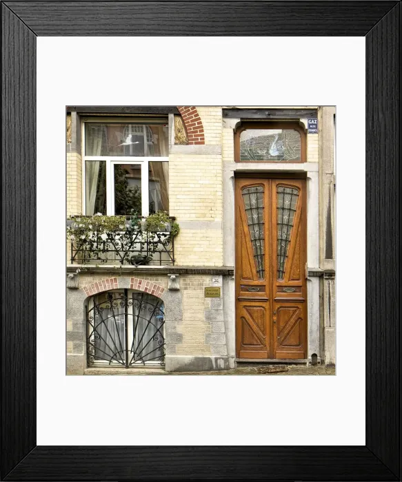 Framed Print : Miscellaneous Brussels art nouveau details, Belgium, c2014-c2017. Artist: Alan John Ainsworth Framed Print : Miscellaneous Brussels art nouveau details, Belgium, c2014-c2017. Artist: Alan John Ainsworth
