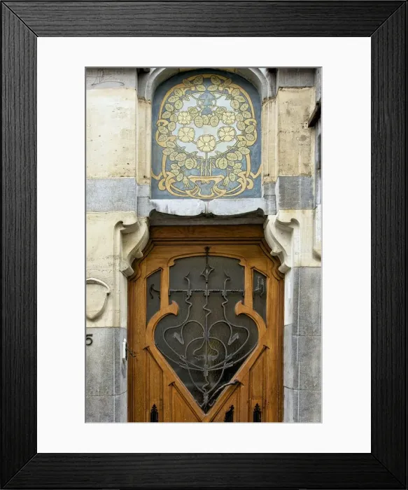 Framed Print : Miscellaneous Brussels art nouveau details, Belgium, c2014-c2017. Artist: Alan John Ainsworth Framed Print : Miscellaneous Brussels art nouveau details, Belgium, c2014-c2017. Artist: Alan John Ainsworth