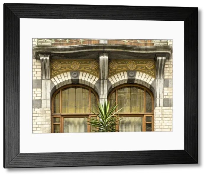 Framed Print : Miscellaneous Brussels art nouveau details, Belgium, c2014-c2017. Artist: Alan John Ainsworth Framed Print : Miscellaneous Brussels art nouveau details, Belgium, c2014-c2017. Artist: Alan John Ainsworth
