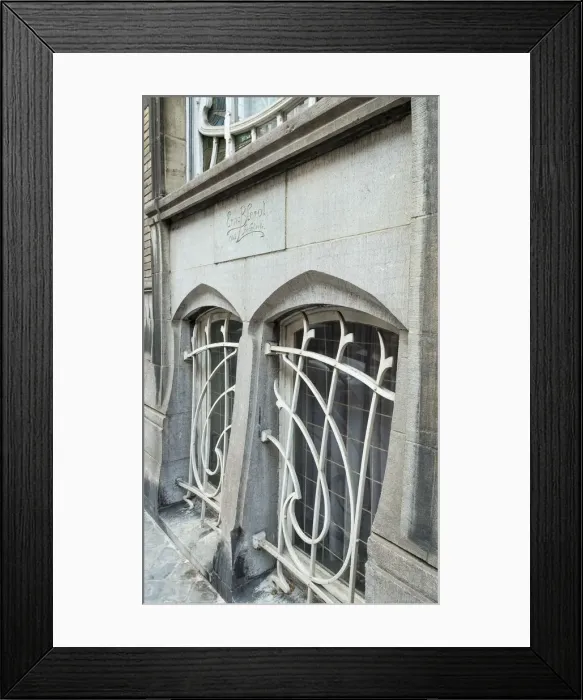 Framed Print : Miscellaneous Brussels art nouveau details, Belgium, c2014-c2017. Artist: Alan John Ainsworth Framed Print : Miscellaneous Brussels art nouveau details, Belgium, c2014-c2017. Artist: Alan John Ainsworth