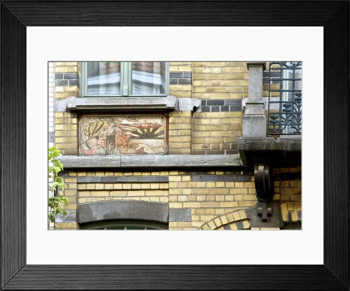 Framed Print : Miscellaneous Brussels art nouveau details, Belgium, c2014-c2017. Artist: Alan John Ainsworth Framed Print : Miscellaneous Brussels art nouveau details, Belgium, c2014-c2017. Artist: Alan John Ainsworth