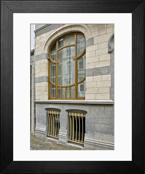 Framed Print : Miscellaneous Brussels art nouveau details, Belgium, c2014-c2017. Artist: Alan John Ainsworth Framed Print : Miscellaneous Brussels art nouveau details, Belgium, c2014-c2017. Artist: Alan John Ainsworth
